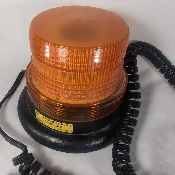 LED Strobe Light CAX45-LED E-330AM Amber Beacon Truck Magnetic Safety Ching Mars - Picture 3 of 12